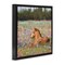 Stupell Industries Foal Horse Lounging Flower Meadow Framed Floater Canvas Wall Art